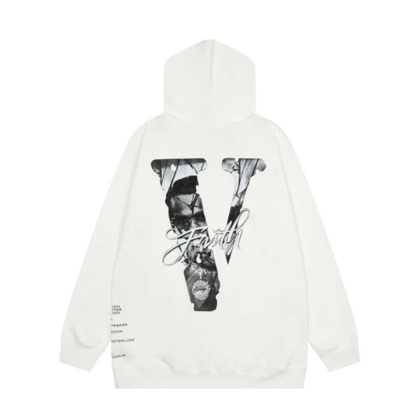 Pop Smoke x Vlone Faith Graphic Print Hoodie - Black Sweatshirts & Hoodies,  Clothing - WPSVO20033